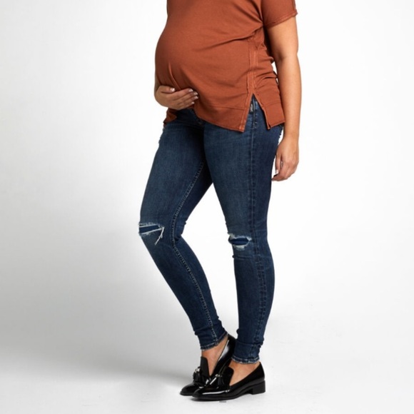 Silver Jeans Suki Skinny Leg Maternity Jeans - Picture 1 of 9